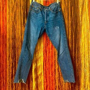 Levi’s 501 premium high rise skinny jeans